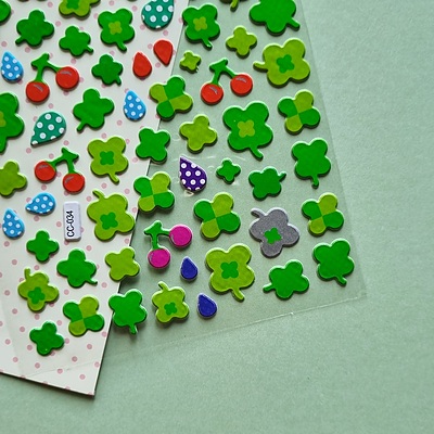 استیکر برجسته Happy Sticker طرح برگ