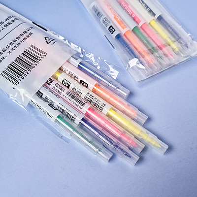 ست هایلایتر دو سر مدل Fluorescent Pen طرح Simple