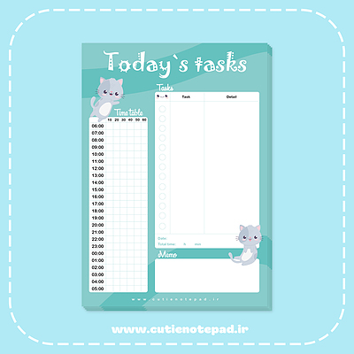 پلنر روزانه Today`s Tasks